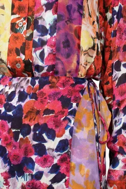 Dries Van Noten Mixed Floral Skirt Fuchsia| Skirts