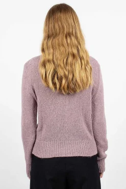 Dries Van Noten Mock Neck Jumper Lilac| Knitwear
