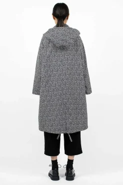 Toujours Mods Coat Navy Flower| Outerwear
