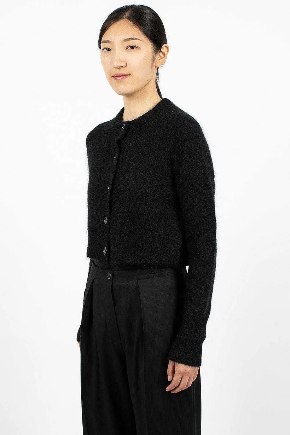 Acne Studios Mohair Cardigan Black| Knitwear
