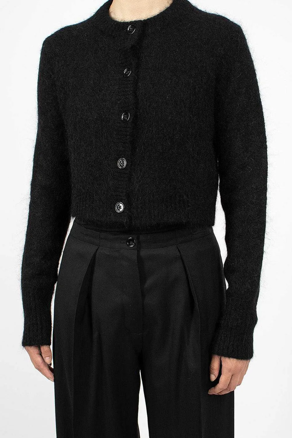 Acne Studios Mohair Cardigan Black| Knitwear