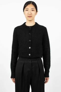 Acne Studios Mohair Cardigan Black| Knitwear