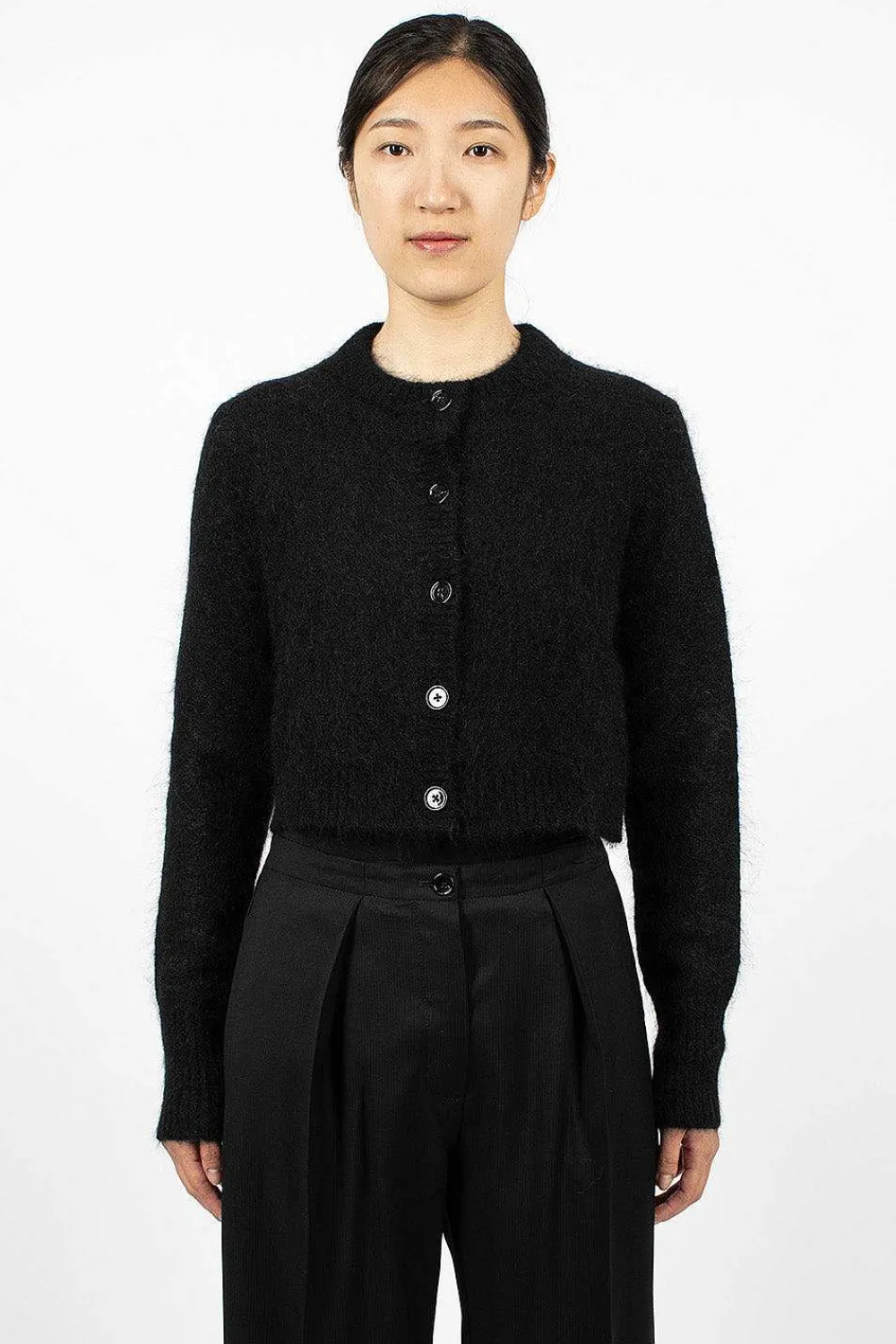 Acne Studios Mohair Cardigan Black| Knitwear