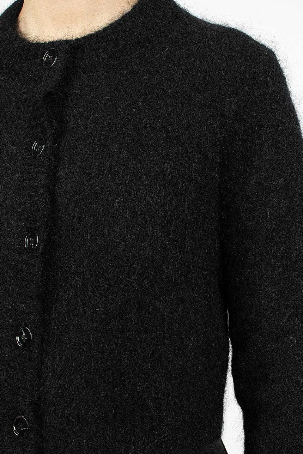 Acne Studios Mohair Cardigan Black| Knitwear