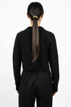 Acne Studios Mohair Cardigan Black| Outerwear