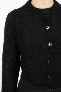 Acne Studios Mohair Cardigan Black| Outerwear
