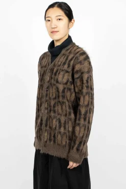 Needles Mohair Cardigan Papillon Print| Outerwear