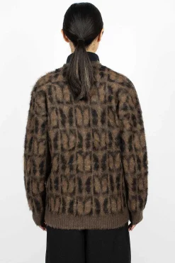 Needles Mohair Cardigan Papillon Print| Outerwear