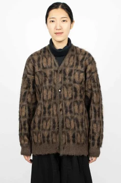 Needles Mohair Cardigan Papillon Print| Outerwear
