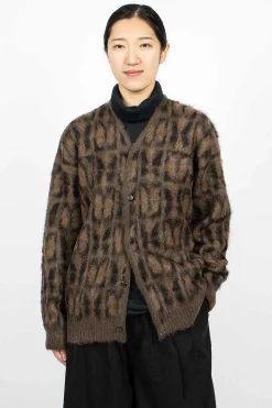 Needles Mohair Cardigan Papillon Print| Outerwear