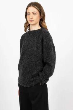 Acne Studios Mohair Wool Jumper Anthracite| Knitwear