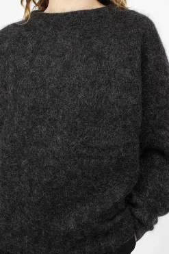 Acne Studios Mohair Wool Jumper Anthracite| Knitwear