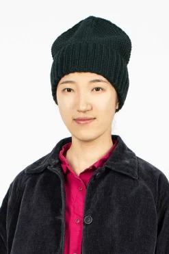 Casey Casey Moss Stitch Beanie Green| Hats