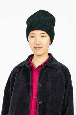 Casey Casey Moss Stitch Beanie Green| Hats