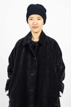 Casey Casey Moss Stitch Beanie Navy| Hats