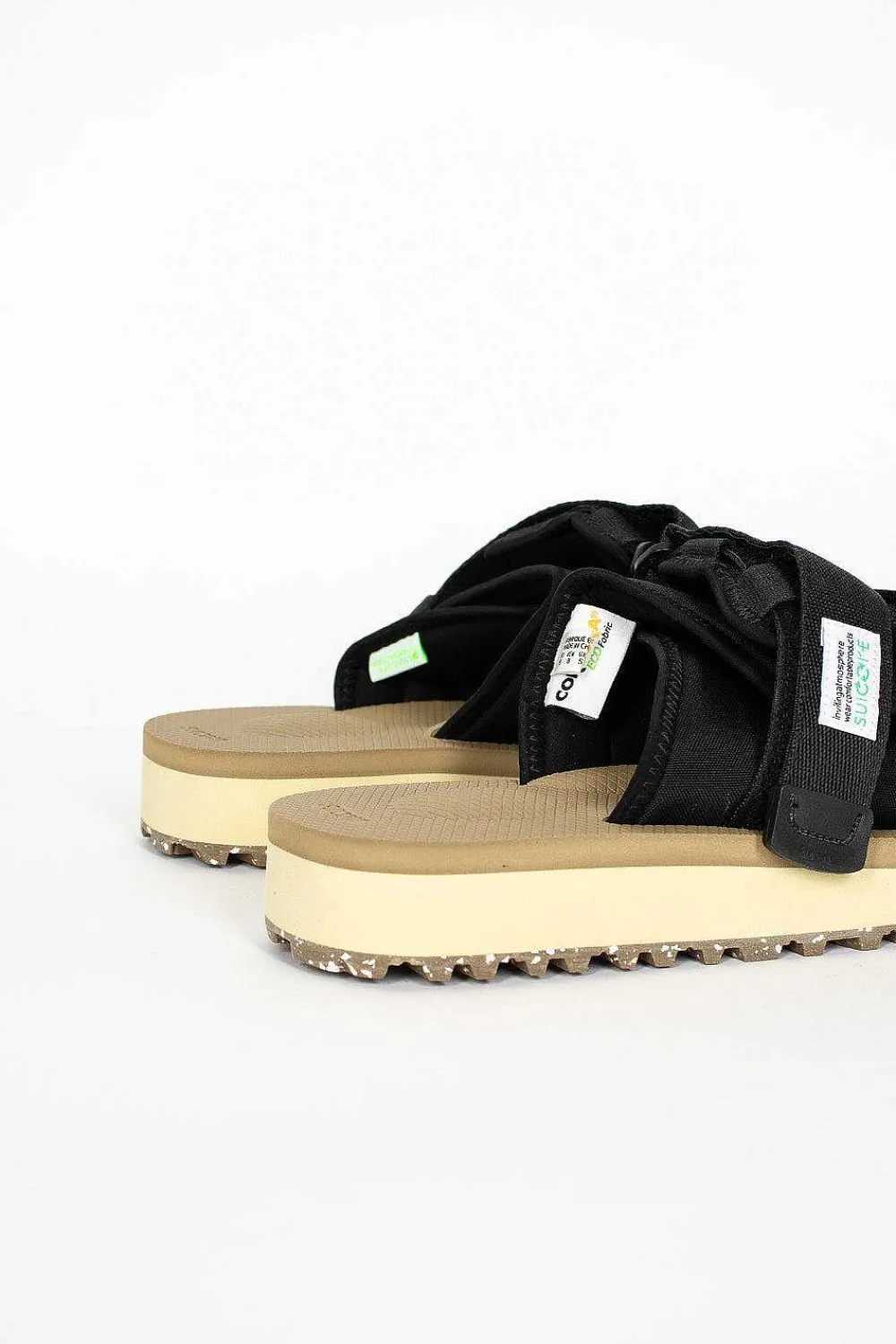 Suicoke Moto-Cab Eco Black/Beige| Shoes
