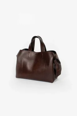 Acne Studios Musubi Mini Shoulder Bag Dark Brown| Bags