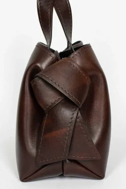 Acne Studios Musubi Mini Shoulder Bag Dark Brown| Bags
