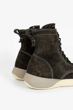 VISVIM Nabi Hi Folk Moccasin Black| Boots