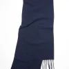 Acne Studios Narrow Wool Scarf Navy| Scarves & Gloves