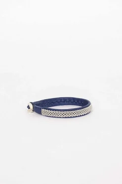 Maria Rudman Navy Hide A Bracelet 6| Bracelets