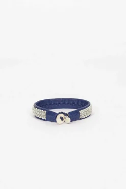 Maria Rudman Navy Hide B Bracelet 4| Bracelets