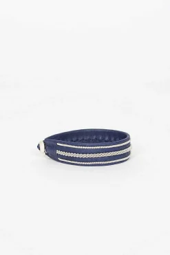 Maria Rudman Navy Hide B Bracelet 2| Bracelets