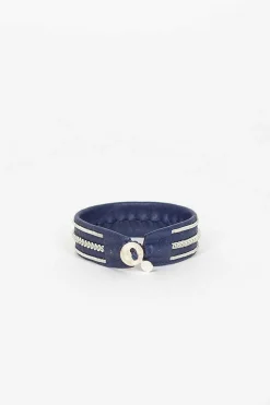 Maria Rudman Navy Hide B Bracelet 2| Bracelets