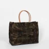 Amiacalva Needle Punch Paper Bag Plaid Camo| Bags
