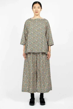 Daniela Gregis Newpride Florellini Shirt Floral Blue/Red/Orange| Tops