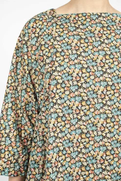 Daniela Gregis Newpride Florellini Shirt Floral Blue/Red/Orange| Tops