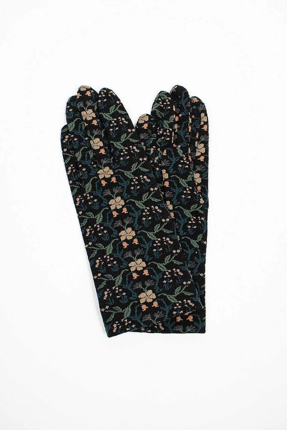 Antipast Ng1-774 Gloves Black Floral| Scarves & Gloves