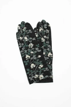 Antipast Ng1-778 Gloves Black Floral| Scarves & Gloves