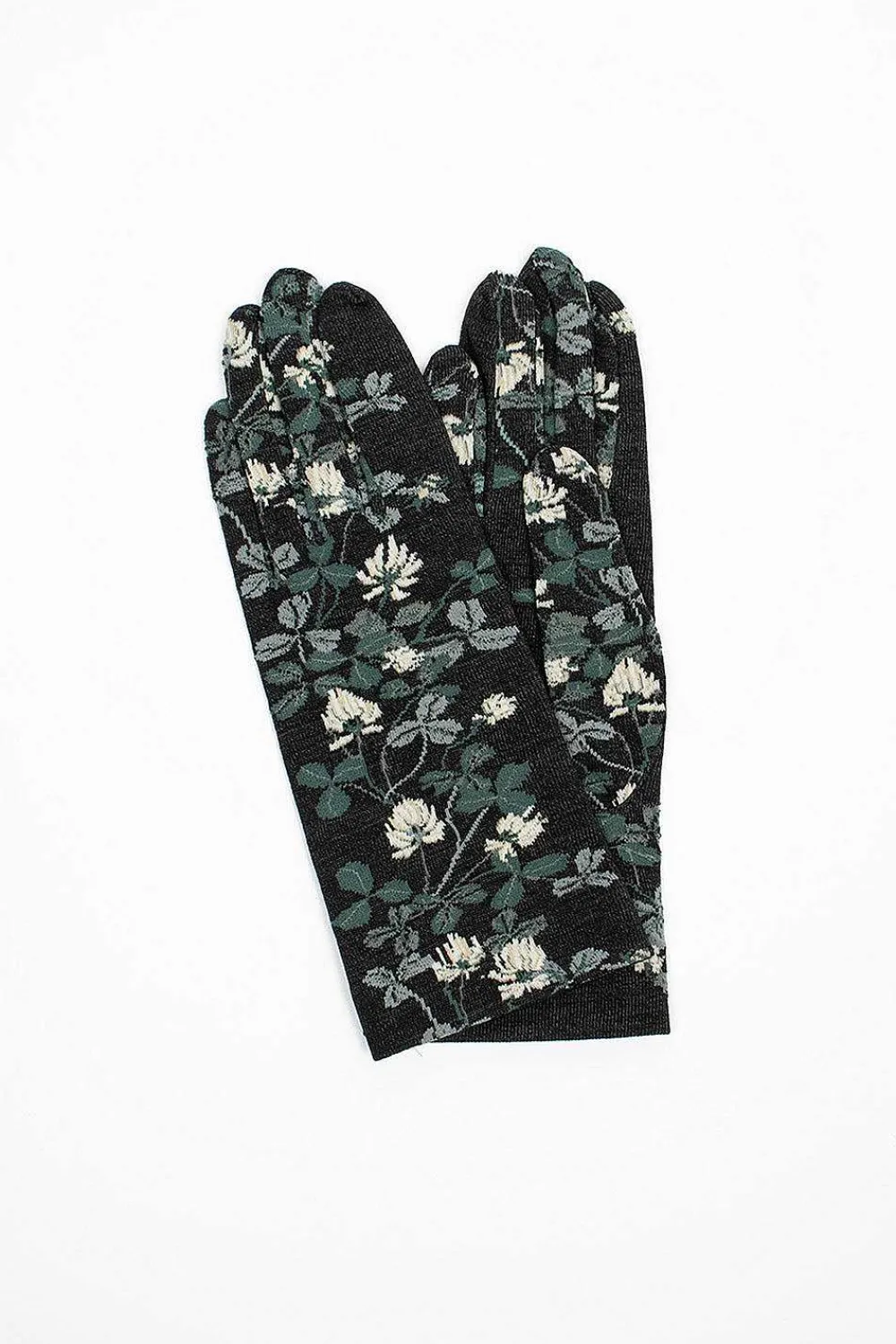 Antipast Ng1-778 Gloves Black Floral| Scarves & Gloves