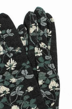 Antipast Ng1-778 Gloves Black Floral| Scarves & Gloves