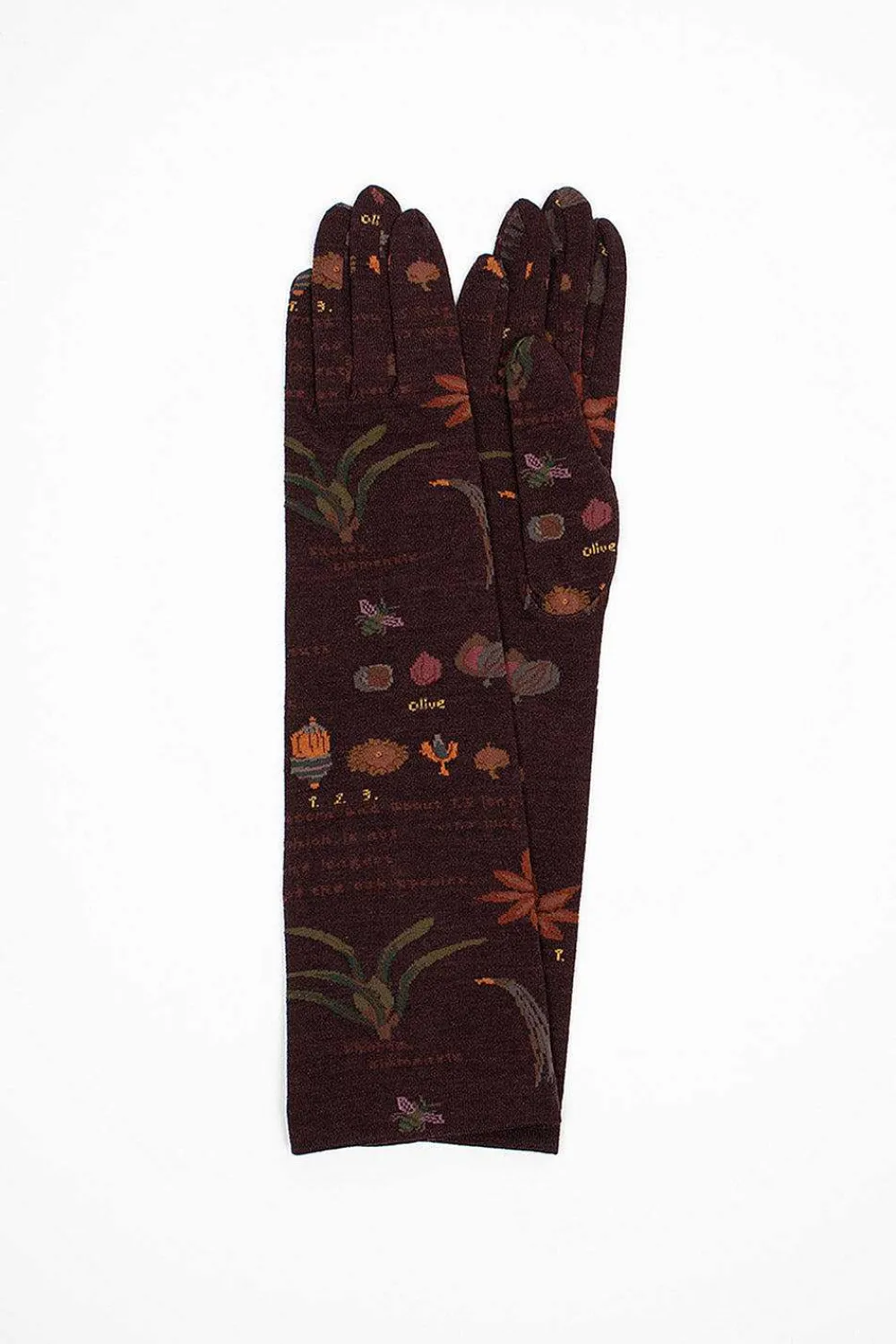 Antipast Ng1L-773 Long Gloves Wine| Scarves & Gloves