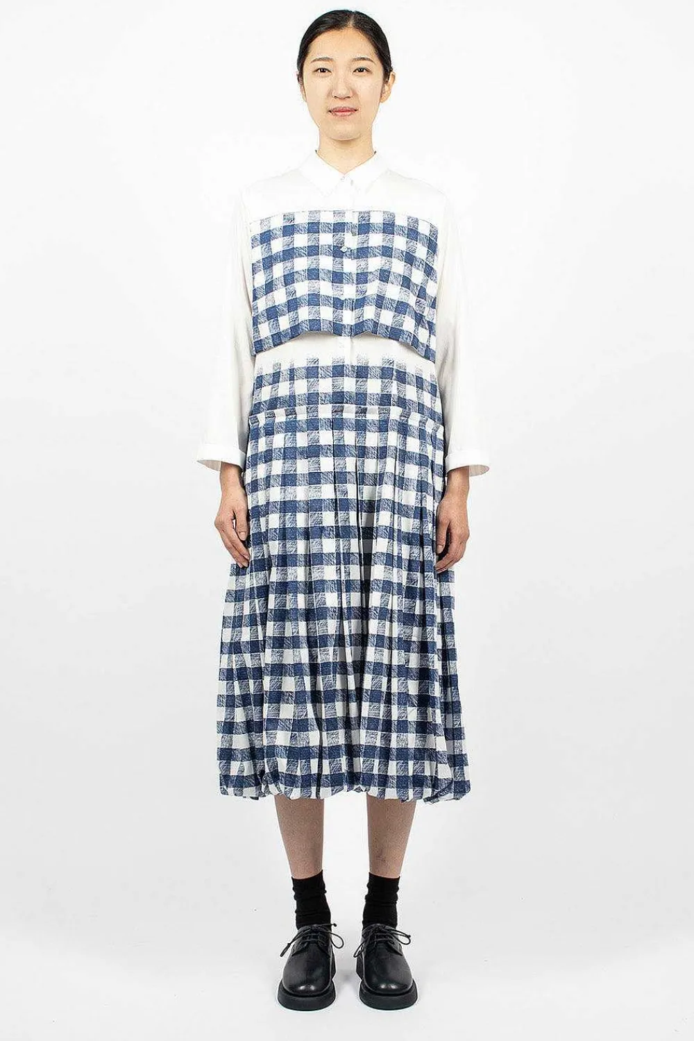 École de Curiosités Nina Dress Navy/White| Dresses