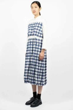 École de Curiosités Nina Dress Navy/White| Dresses