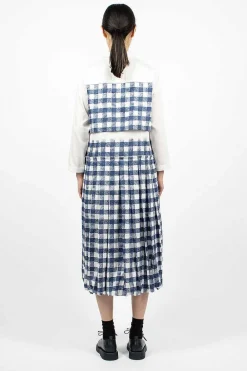 École de Curiosités Nina Dress Navy/White| Dresses