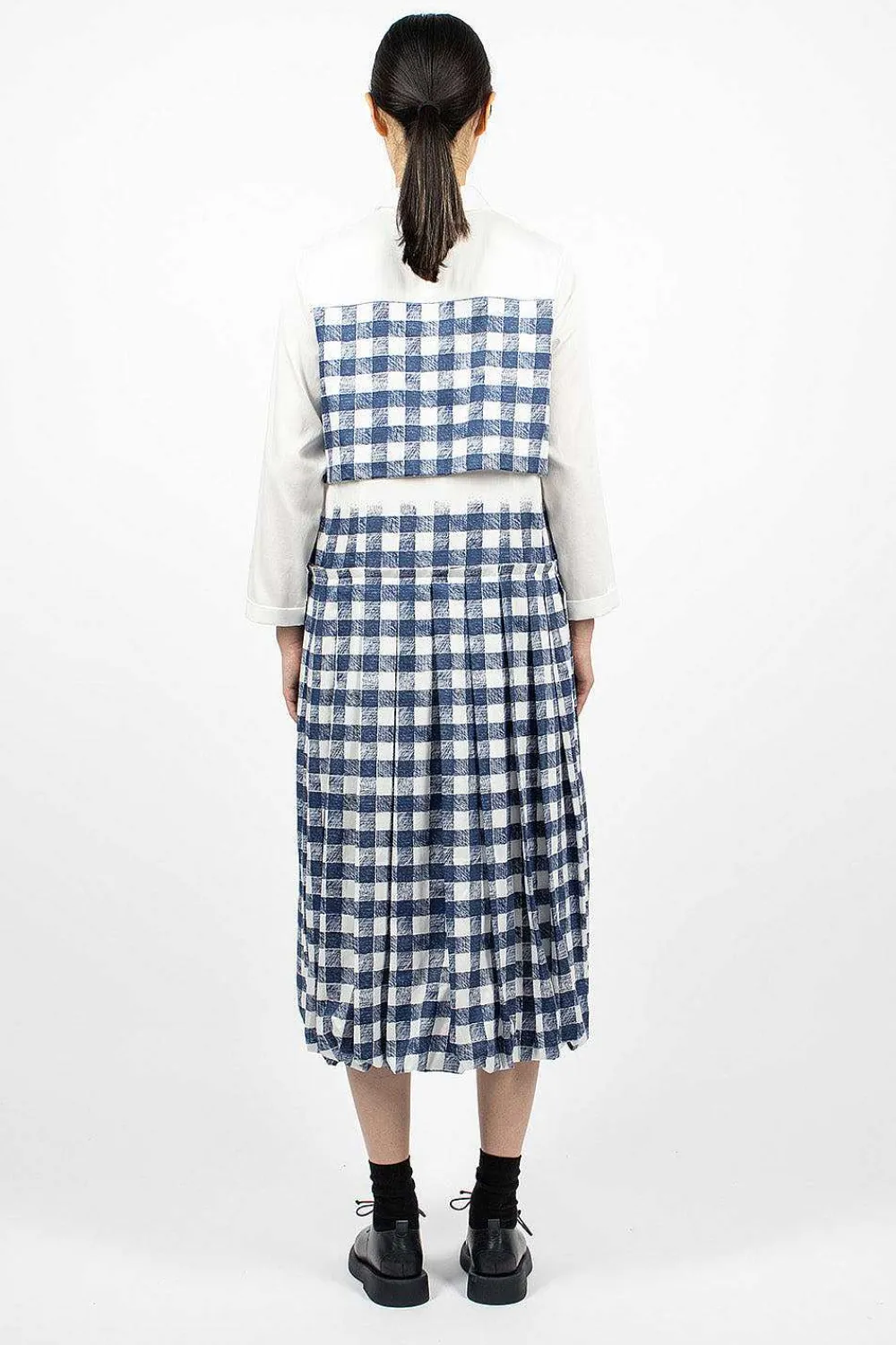 École de Curiosités Nina Dress Navy/White| Dresses