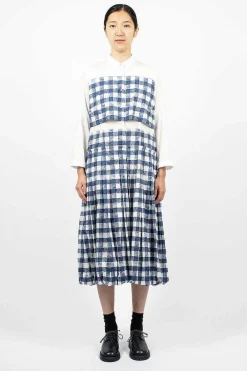École de Curiosités Nina Dress Navy/White| Dresses