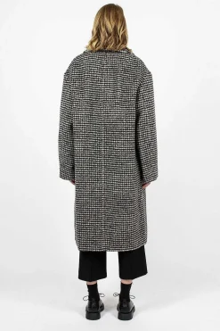 Dries Van Noten Overcoat Black/White Check| Outerwear