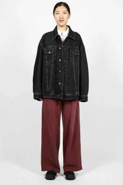 Acne Studios Oversized Denim Jacket Black| Outerwear