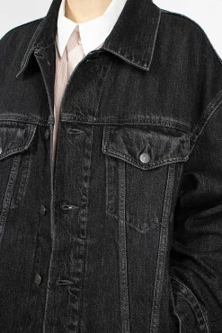 Acne Studios Oversized Denim Jacket Black| Outerwear