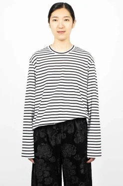Comme Des Garçons Comme Des Garçons Oversized Stripe T-Shirt| Tops