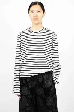 Comme Des Garçons Comme Des Garçons Oversized Stripe T-Shirt| Tops