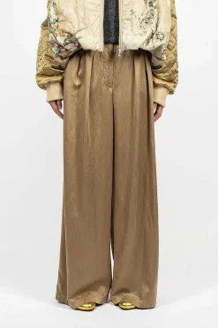 Dries Van Noten Oversized Suit Trouser Natural| Trousers
