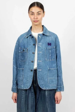 Needles 10Oz Coverall Distressed Denim| Outerwear