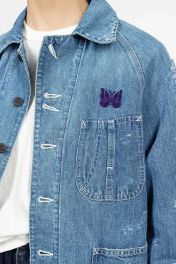 Needles 10Oz Coverall Distressed Denim| Outerwear