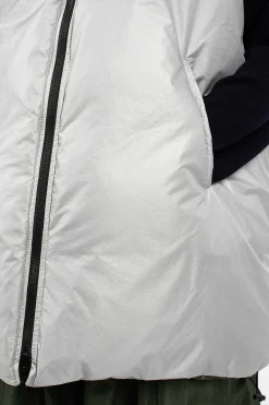 Sofie D'Hoore Ozark Reversible Gilet Silver/Khaki| Outerwear